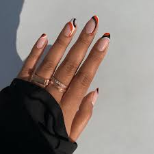 26 orange and black nail designs for