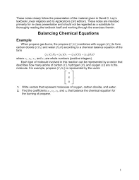 Balancing Chemical Equations Example