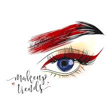 makeup trends eye with bright shadows