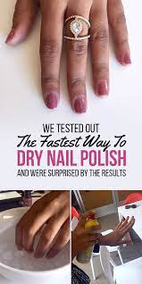nail drying hacks