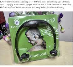Tai nghe không dây - tai nghe bluetooth sports headset bs19 - sản phẩm cao  cấp, thể thao, thời trang, giá tốt - bảo hành uy tín 1 đổi 1