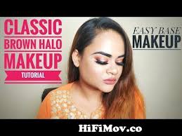 brown halo makeup tutorial