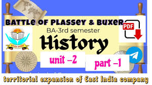 BA-3rd sem history unit -2 territorial expansion of East India company#history  #ba - YouTube