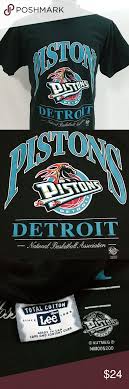 The logo was changed to a simple basketball design that would remain through several versions until 1996. Detroit Pistons Logo 1996 A Look Back At Pistons Logos And Uniforms Teal Era Detroit Bad Boys