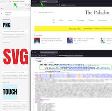 the svg favicon to display properly