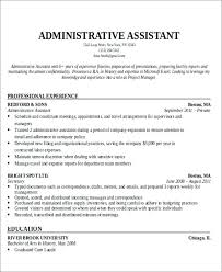 Admin Assistant Resume Objective Paknts Com