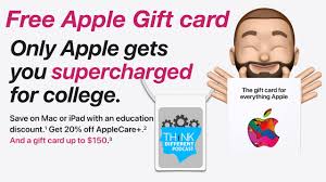 free 150 apple card back to