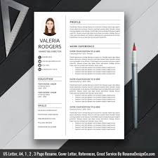 2020 Ms Word Resume Template Cover Letter And References Templates Resume Fonts And Icons Resume Editing Guide Digital Instant Download The