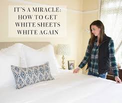how to get white sheets white again