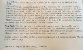 State that the employee contribution will increase and include. 5 2 Memo That Informs Change In Insurance Premiums Chegg Com