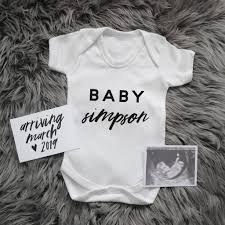 Personalised Baby Announcement Bodysuit