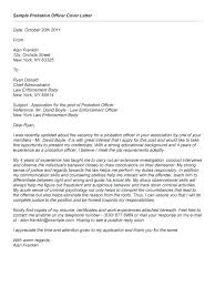 Probation Officer Internship Cover Letter Cover Letter Of Resume