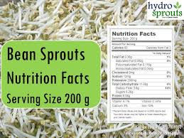 bean sprouts nutrition facts