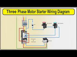 3 phase motor contactor wiring diagram