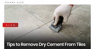 how to remove cement stains from tiles