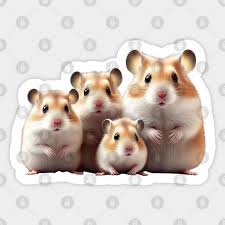 hamster gift family photo group