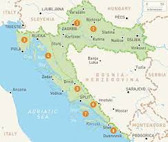 Istria , kvarner , dalmatia and islands. Map Of Croatia Croatia Regions Rough Guides Rough Guides