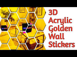 3 D Wall Acrylic Mirror Wall Stickers
