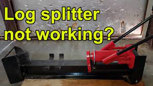 log splitter not working how to fix