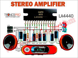 la4440 stereo lifier circuit diagram