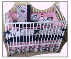 Pink Woodland Animals Crib Bedding Set