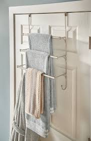 For example, fitting a long piece to the wall will create a bar to hang the towels on as seen in picture (1), or how about having some larger pieces leaning against the wall to act as hanger (2). 17 Bathroom Towel Bar Ideas Transform A Simple Thing Into A Beautiful Accessory