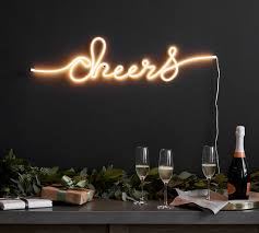 Light Up Cheers Sign Pottery Barn