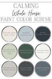 whole house paint color scheme