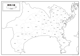 神奈川県の白地図を無料ダウンロード | 白地図専門店