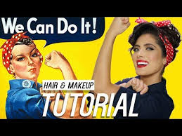 rosie the riveter hair and makeup