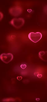red hearts wallpaper 4k bokeh red