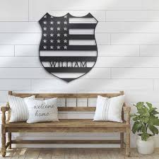 Police Officer Personalized Metal Signs