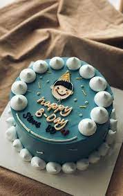 Minimalist Birthday Cake For Boy gambar png