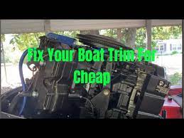 simple fix for a boat power trim not