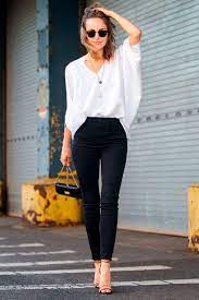 Классика с элегантным штрихом: черные джинсы и белая блузка - идеальное  сочетание для стильной женщины | 💮Стильный образ💮 | Дзен