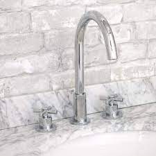 widespread bathroom sink faucet metal