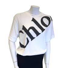 CHLOE 經典款大CHLOE LOGO上衣/衣服(白) | 精品服飾/鞋子| Yahoo奇摩購物中心