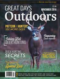 Great Days Outdoors November 2016 By Trendsouth Media Issuu