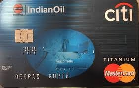 indianoil citi anium credit card