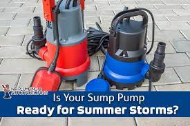 Sump Pump Ready For Summer Storms