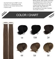 K S Wigs 16 20 24 Straight Remy Hair Double Drawn Pu Skin Weft Hand Tied Tape In Human Extensions 80pcs