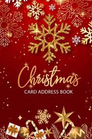Christmas Card Address Book Card List Tracker For Holiday Christmas Cards You Send And Receive Christmas Card Record Book Address Book Tracker With