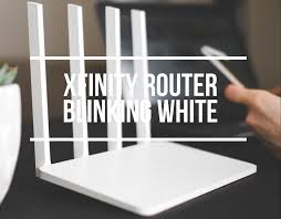 xfinity modem router blinking white