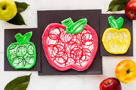 easy apple craft for preers and kids