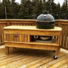 5 diy big green egg table plans to transform your grilling space. My Winter Project Complete Diy Table For My Large Bge Biggreenegg