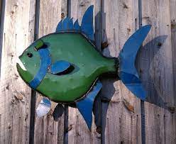 Large Outdoor Wall Art Fish Gatski Metal