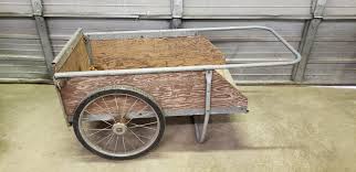 Auction Vintage 2 Wheel Yard Garden Cart