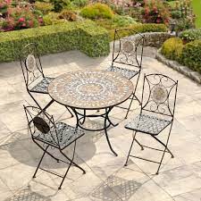 cairo 4 seater mosaic table set all