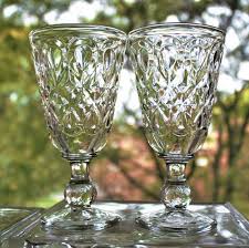 French Glass Tumbler 2 Clear Glass From