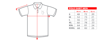polo shirt size chart vulfram